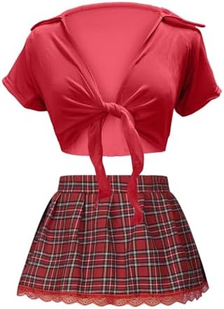 WSDW Womens 3-6 Piece Schoolgirl Lingerie Roleplay Set