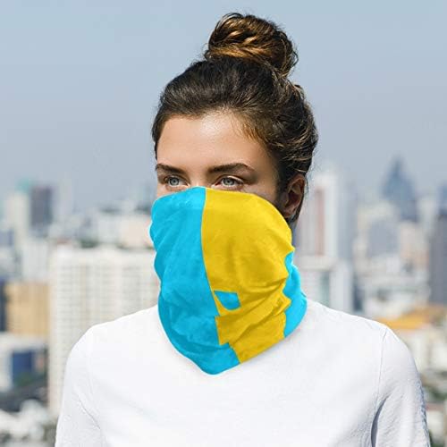 Unisex Magic Mask Headband Yellow Blue
