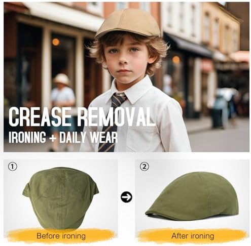 Adjustable Toddler Boy Cotton Flat Hat