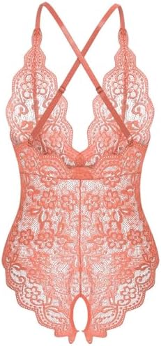 Womens V-Neck Embroidered Cut-Out Chemise with Lace neckline Stylish Comfortable
