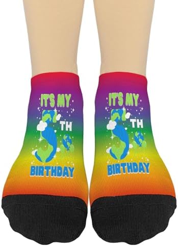 5th Birthday Socks for Kids and Adults with Earth Day Message