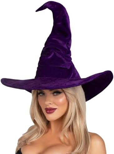 Velvet Ruched Witch Hat