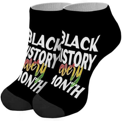 B Is For Brilliants Black Historys Month Toddler Boys Athletic Socks