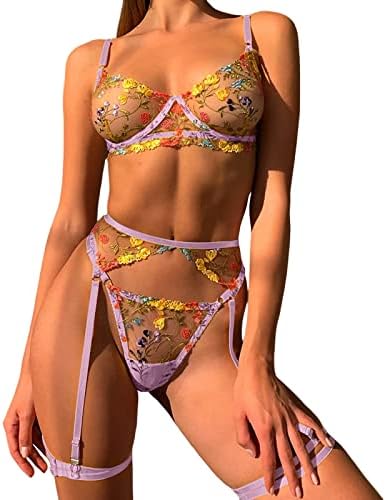 Sheer V-Neck Lace Sleepwear
