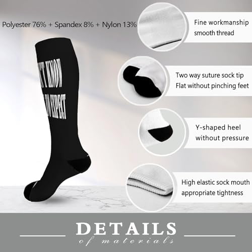Mens Knee Socks Unisex Novelty Socks for Men and Women