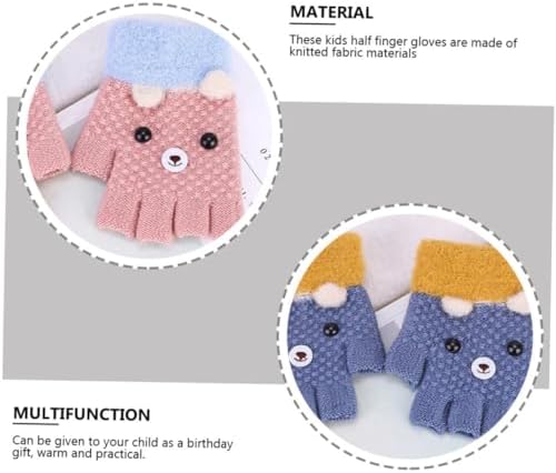 PartyKindom 4 Pairs Camo Gloves for Boys