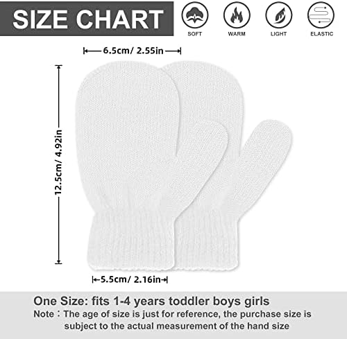 Winter Warm Doovid Kids Knit Mittens for Babies