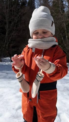 Cute Merino Wool Gloves for Kids Toddlers