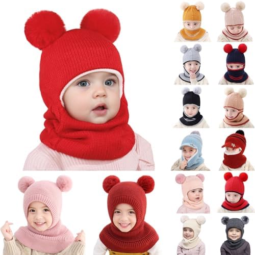 Winter Kids Hats Scarves Set