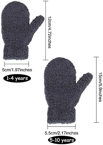 Geyoga 6 Pairs Toddler Winter Mittens