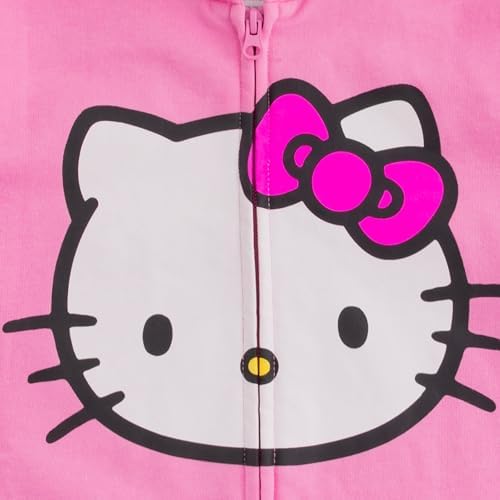 Cute Hello Kitty Girls Zip-Up Hooded Sweatshirt for Toddler Baby