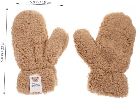 Cartoon Winter Plush Mitten Gloves for Cycling Skiing