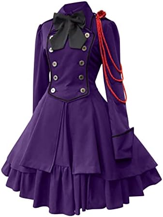 Womens Medieval Renaissance Gown Dress Halloween Party FVN