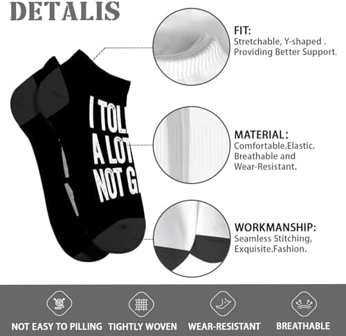 Funny Novelty Socks for Men Homers Slogan T-Shirt Socks