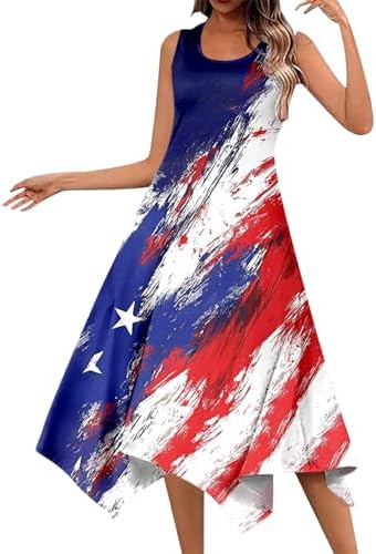4th of July Patriotic Tank Top for Women