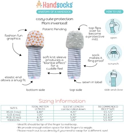 Handsocks Plushy Stay On Strap-Free No-Scratch Warmth Mittens