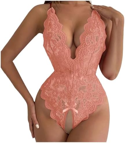 Womens V-Neck Embroidered Cut-Out Chemise with Lace neckline Stylish Comfortable