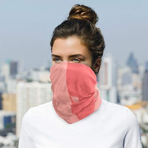 My Little Nest Unisex Pink Red Balaclava Headband Scarf Novelty Mask