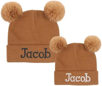 Lanleay Custom Name Beanie Hats for Babies Boys