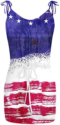 Patriotic Red and White American Flag Dress for Women