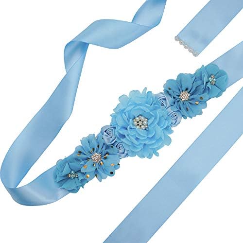 Maternity Sash Belt with Rhinestone Pearls - Elegant believes for Maternity Events