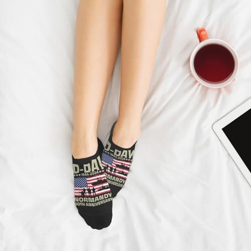 D Day Normandy 80th Anniversary Boys Ankle Socks Liner