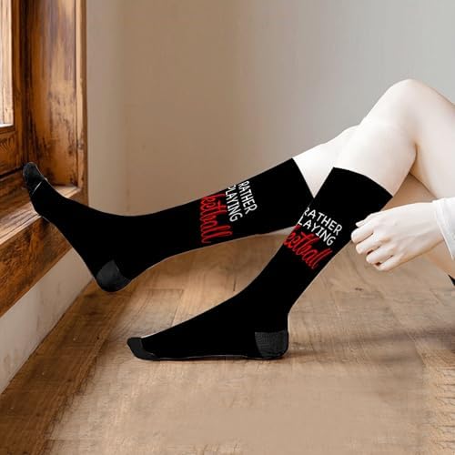 Basketball-Friendly Thigh-High Socks for Boys - Fun