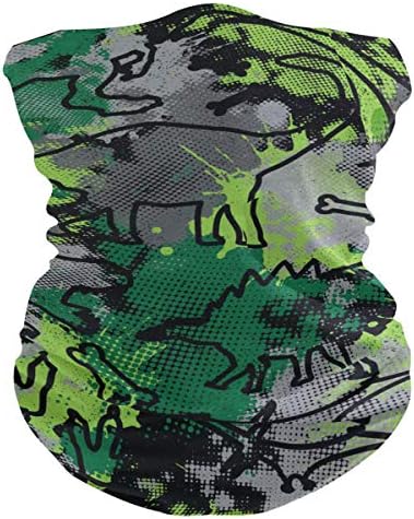 UV-Protective Dino Dust Bandana for Face Hair Use