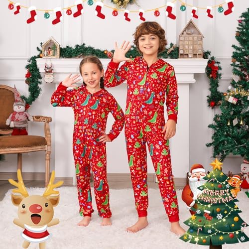 Festive Christmas Onesie Pajamas for Families