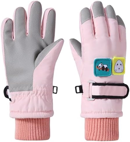 Warm Waterproof Kids Snow Gloves