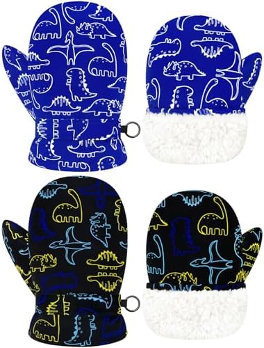 Sarfel Waterproof Toddler Mittens Warm Durable Winter Gloves for Kids