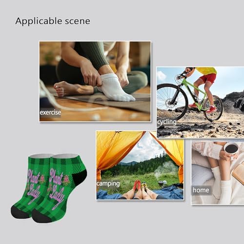 Plant Lady Mens Ankle Dress Socks Unique Design Comfortable and Perfect Gift