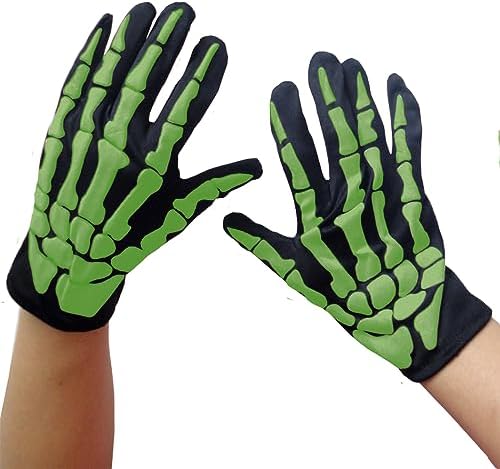 Frighteningly Fun Halloween Skeleton Gloves Perfect for Kids and Adults