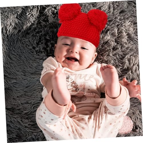Winter Warm Christmas Hat for Boys - Red