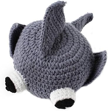 BIBITIME Handmade Shark Skull Cap