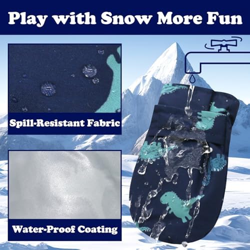 Sarfel Toddler Winter Gloves Waterproof for Little Ones Keep Warm and Dry