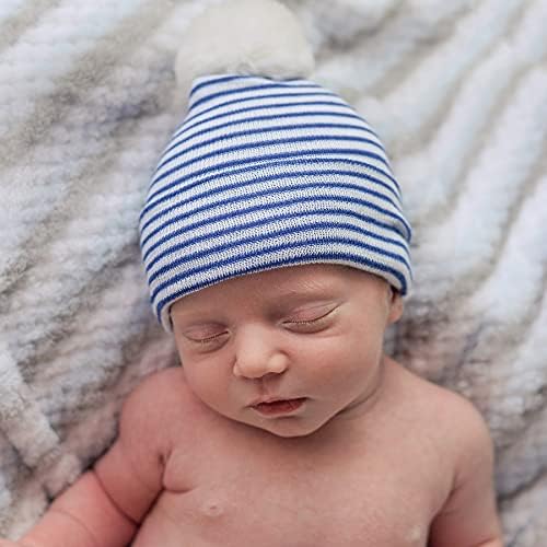 Perfect for Newborn Bundle ofStyle Knit Hats with Pom Poms