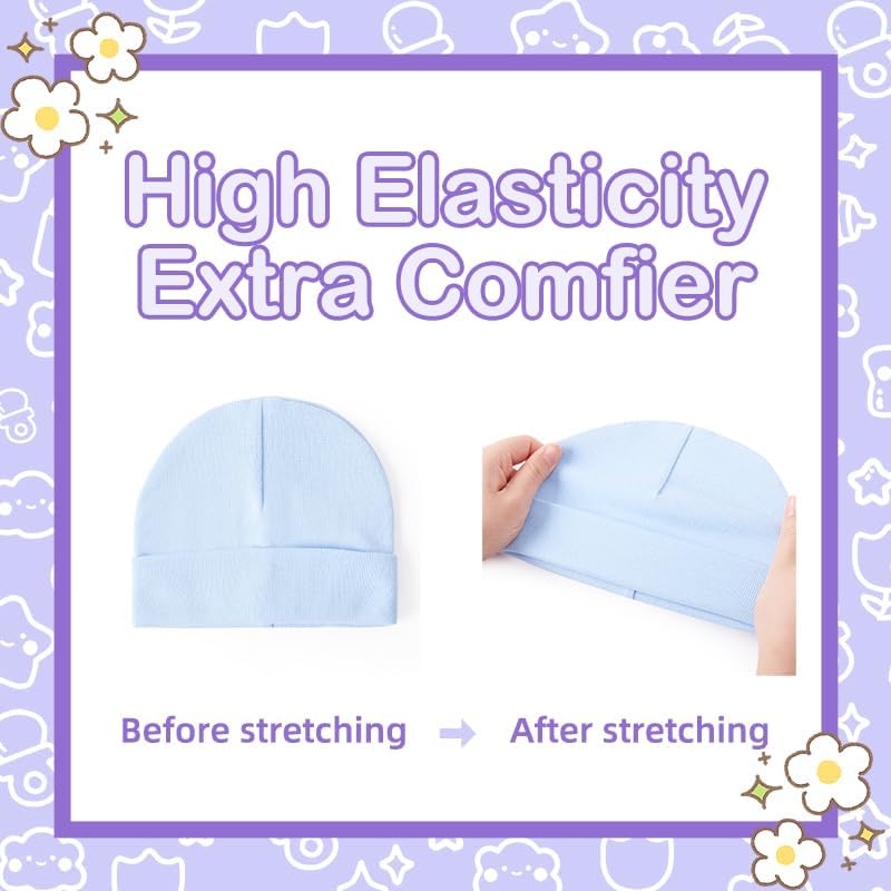 Tisoloow Baby Gloves Set for Newborn Toddler Soft Stretchy Temperature-Adjustable