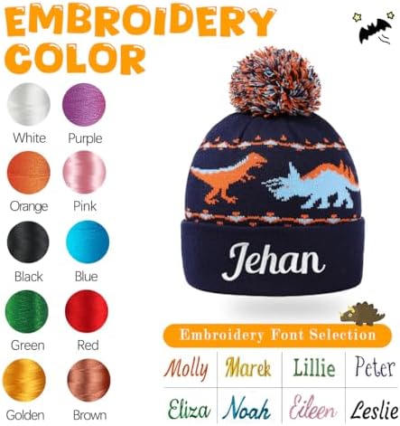Guccde Personalized Toddler Hats Custom Knitted for Kids