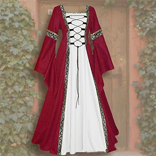 YELLDesk Plus Size MedievalNineteenth-Century Dress for Women Snowgoat Style