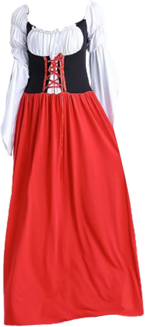German Beer Girl Dirndel Costume Dress for Women