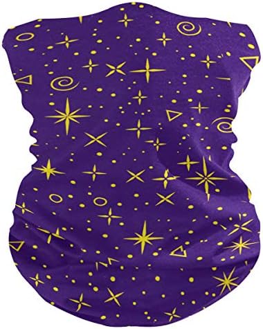 My Little Nest Unisex Balaclava Face Cover - Golden Shiny Stars Breathable Face Mask
