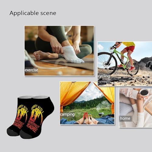 Gravity and I Respectfully Disagree Rock Climbing Ankle Socks