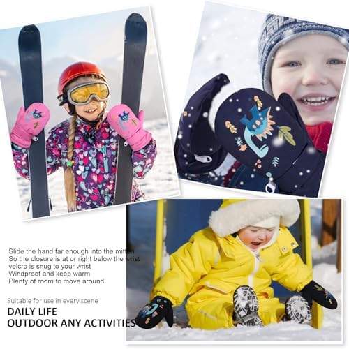 BUCAUM Baby Toddler Mitten Gloves Soft Warm and Waterproof - for Kids