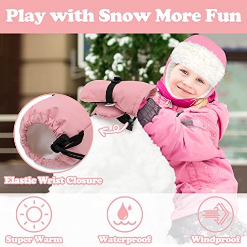 Sarfel waterproof winter mittens for toddlers