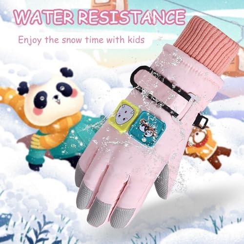 Warm Waterproof Kids Snow Gloves