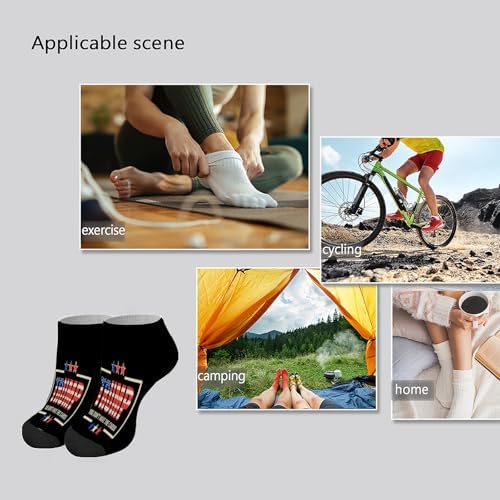 Cool Zelensky Socks for Men - Novelty Non-Slip Toe Socks