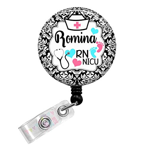 Personalized Baby Stethoscope Nurse Hat with Baby Feet Motif