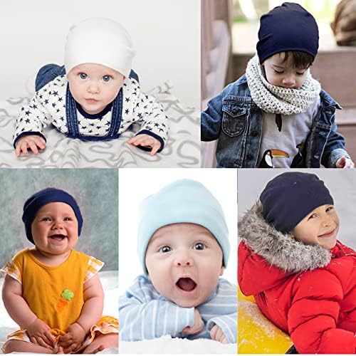 DRESHOW BQUBO 4-Piece Baby Beanie Set - Soft and Warm for Babies