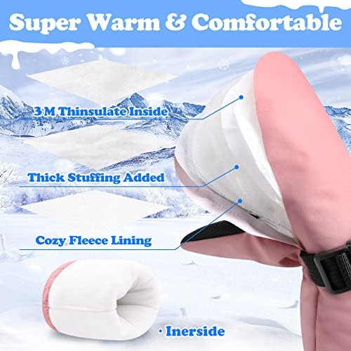 Sarfel waterproof winter mittens for toddlers